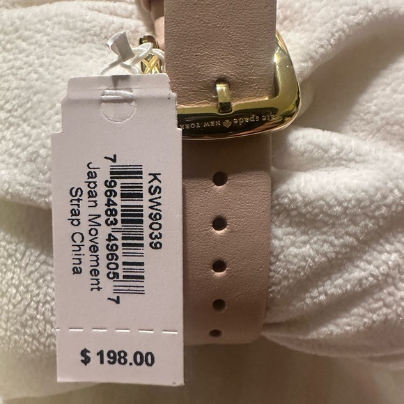 Kate Spade Metro Travel Map Navy Nude Pink Gold Watch Going Places Gift - Picture 4 of 6